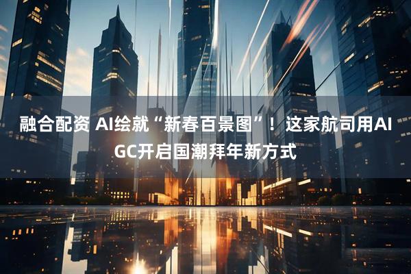 融合配资 AI绘就“新春百景图”！这家航司用AIGC开启国潮拜年新方式