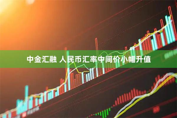 中金汇融 人民币汇率中间价小幅升值